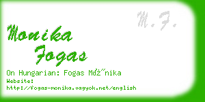 monika fogas business card